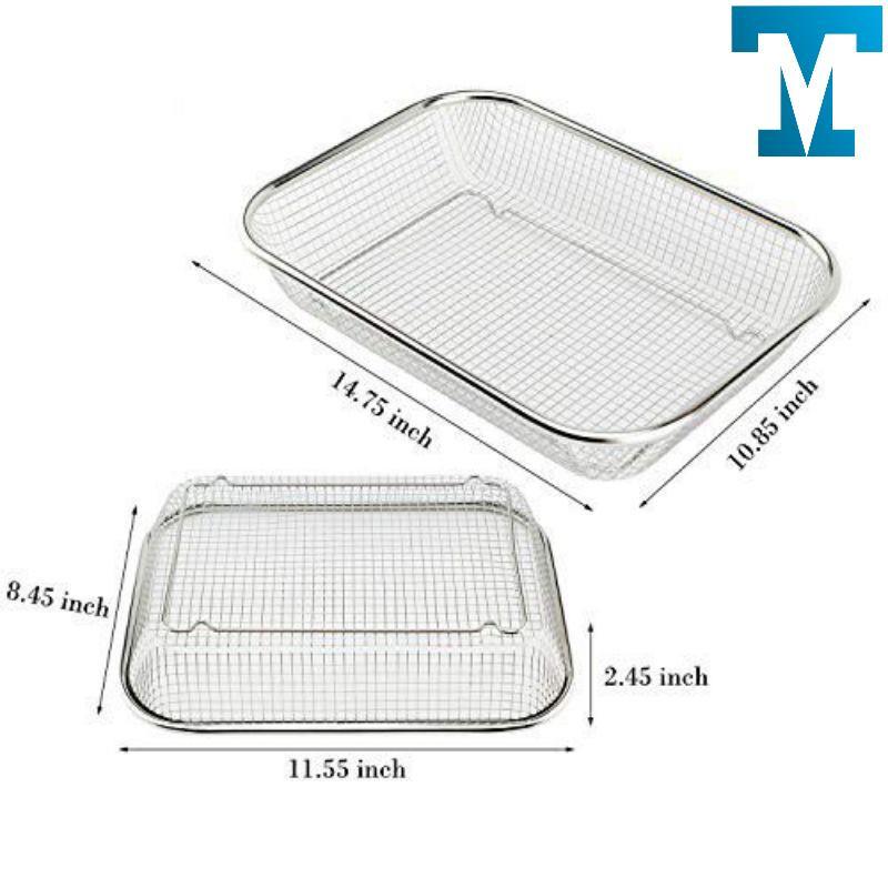 Rổ lưới inox, rổ vuông, rổ inox