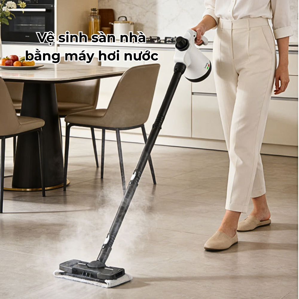 Máy làm sạch bằng hơi nước Lumabella LB-63029 công suất cao 1200W, làm sạch bằng nhiệt độ cao, áp suất lớn, dùng cho nhà - DELIYA - HÀNG CHÍNH HÃNG