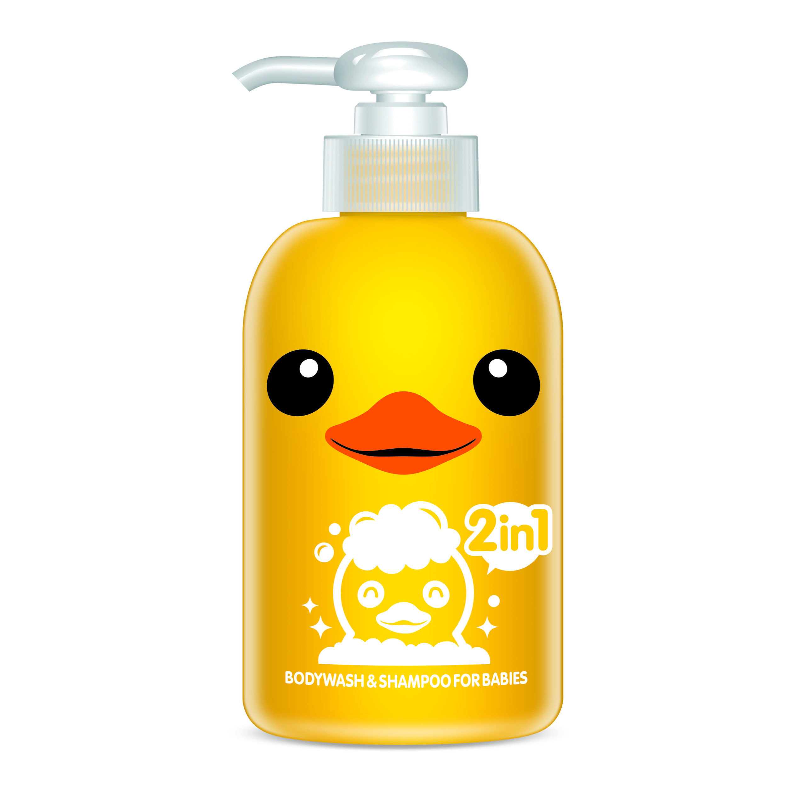 Sữa tắm gội toàn thân KHÔNG CAY MẮT 2 in 1 trẻ em Rubber Duck 400ml_AN TOÀN CHO TRẺ SƠ SINH