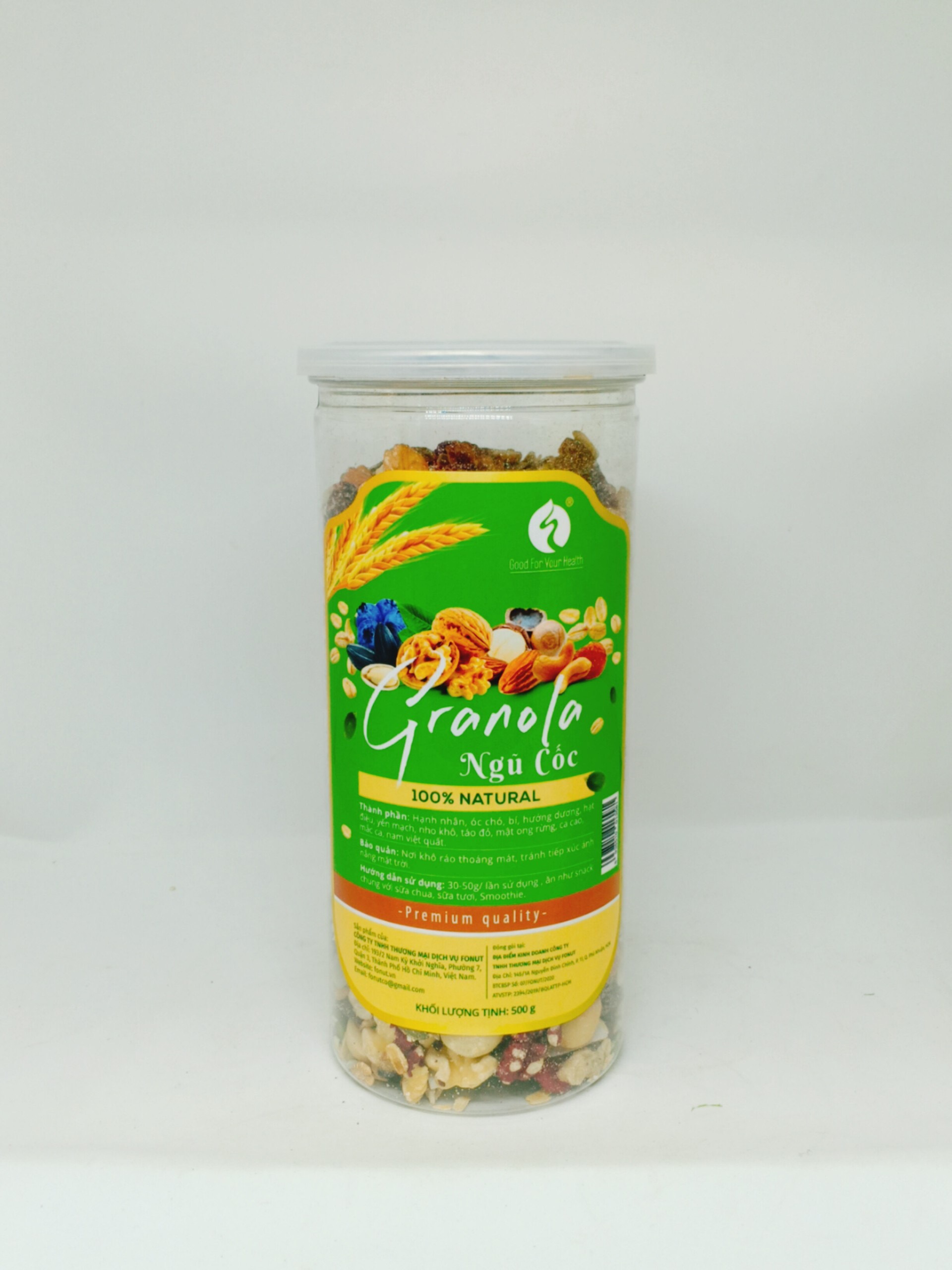 Ngũ cốc Fonut Granola Hũ 500g