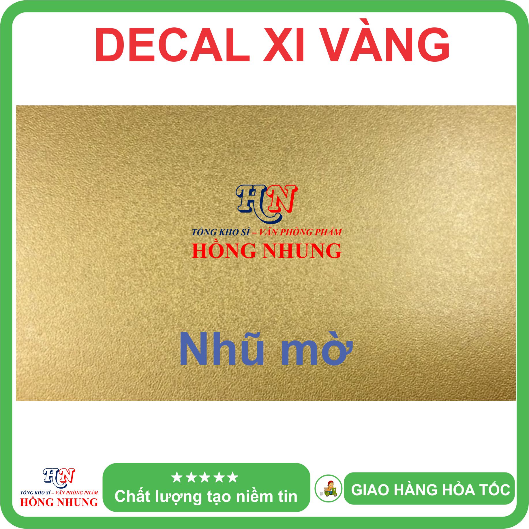 [In Laser] Xấp 50 Tờ Decal Xi vàng khổ A4 - Giúp Bạn In Ấn Tem Nhãn sắc nét và chuyên nghiệp