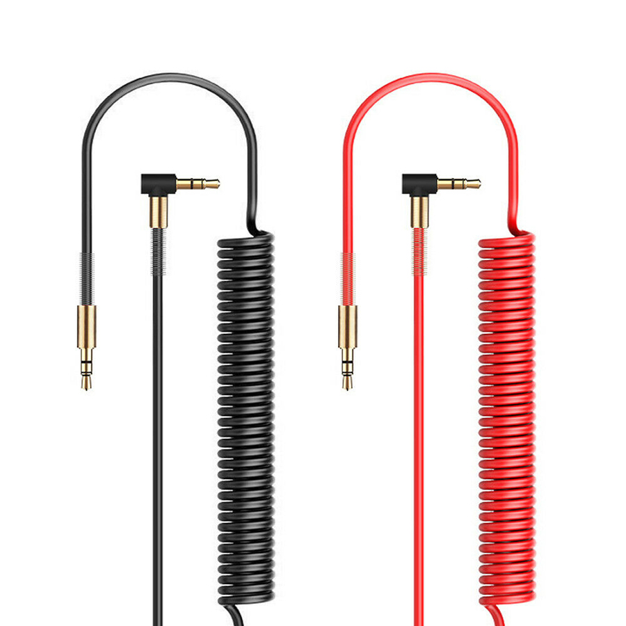 Dây Cáp Âm Thanh AUX 3.5mm Earldom ET-AUX23 Dài 1.8M Dây Xoắn Lò Xo - Hàng Nhập Khẩu