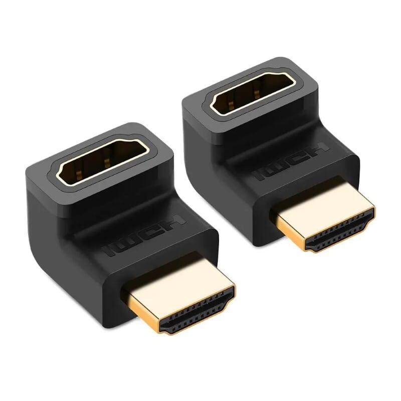 Ugreen UG20110HD112TK Màu Đen Đầu nối dài HDMI gập 90 độ - HÀNG CHÍNH HÃNG