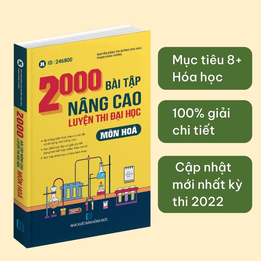 Sách ID 2000 Bài Tập Nâng Cao Môn Hoá Luyện Thi Đại Học.