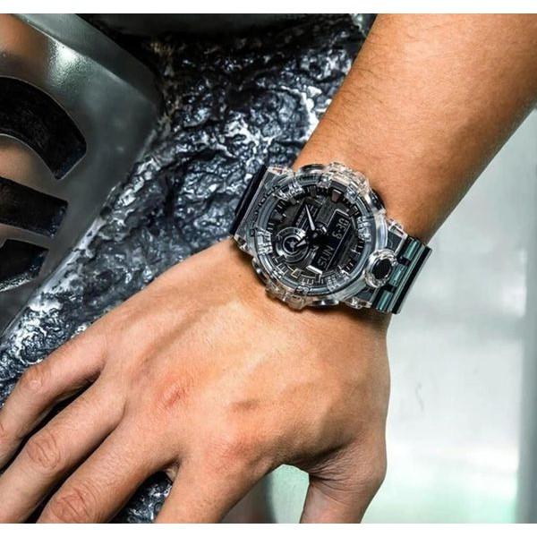 Đồng Hồ Nam Casio G-Shock GA-700SKE-7ADR Chính Hãng | Casio G-Shock GA-700SKE-7A Transparent Pack Dây Nhựa