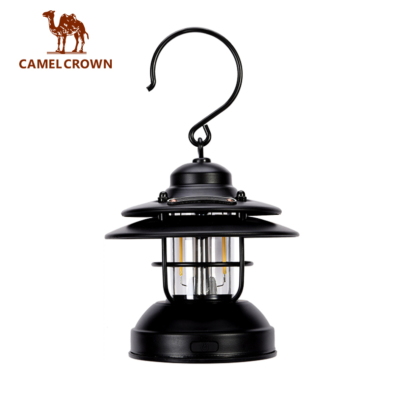 Đèn cắm trại CAMEL CROWN Ngoài trời tinh tế cắm trại ngoài trời ánh sáng cắm trại nhỏ di động USB pin đèn chùm cắm trại cổ điển ánh sáng lều cắm trại