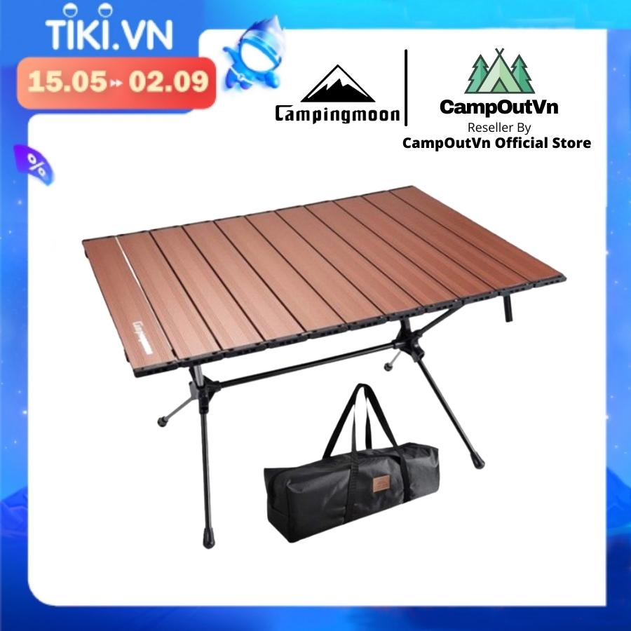 Bàn Cắm Trại Dã Ngoại Campingmoon Campoutvn T - 520 Du Lịch Nhôm Xếp Gấp Gọn Cứng Cáp Chắc Chắn A211 - Đen