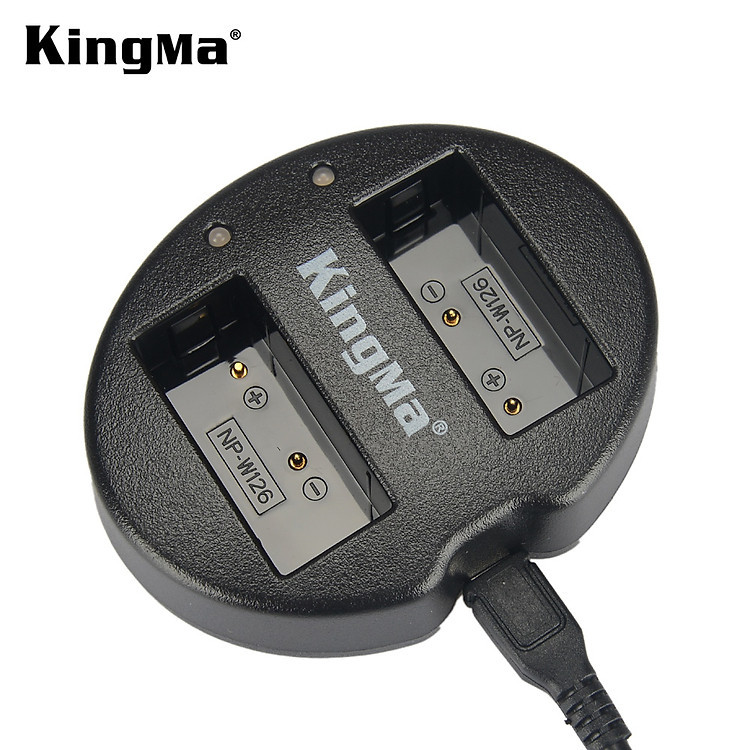 Bộ 2 pin 1 sạc Kingma cho Fujifilm NP-W126, Hàng chính hãng