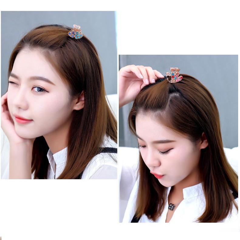 Kẹp tóc đính hạt siêu đẹp phong cách Hàn Quốc thanh lịch, ngọt ngào, lịch sự, siêu dễ thương (01 kẹp tóc giao ngẫu nhiên