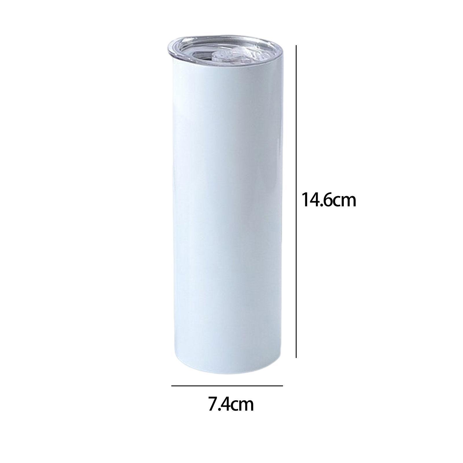 Sublimation with Lid Water Tumbler for Heat Transfer DIY Gift