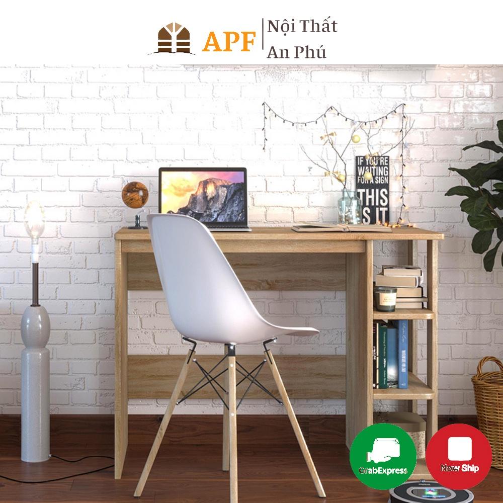 Bàn Học Kết Hợp Giá Sách APF Chất Liệu Gỗ MDF Nhập Khẩu, Thiết kế Thông Minh Tiện Lợi KS049