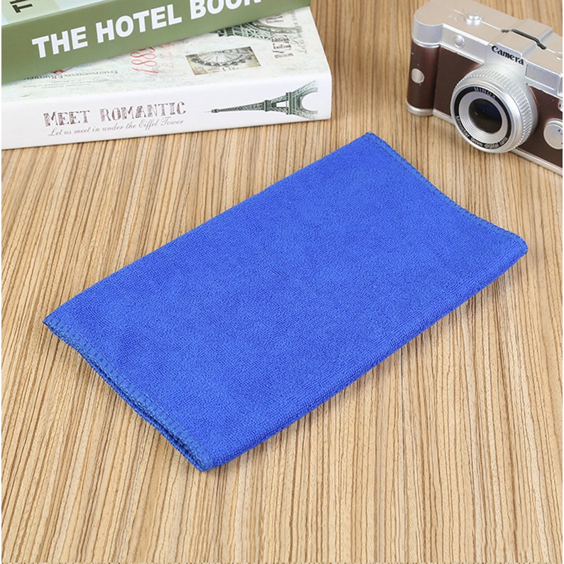 Khăn lau ô tô xe máy đồ dùng mềm mịn không rụng bông 70x30cm