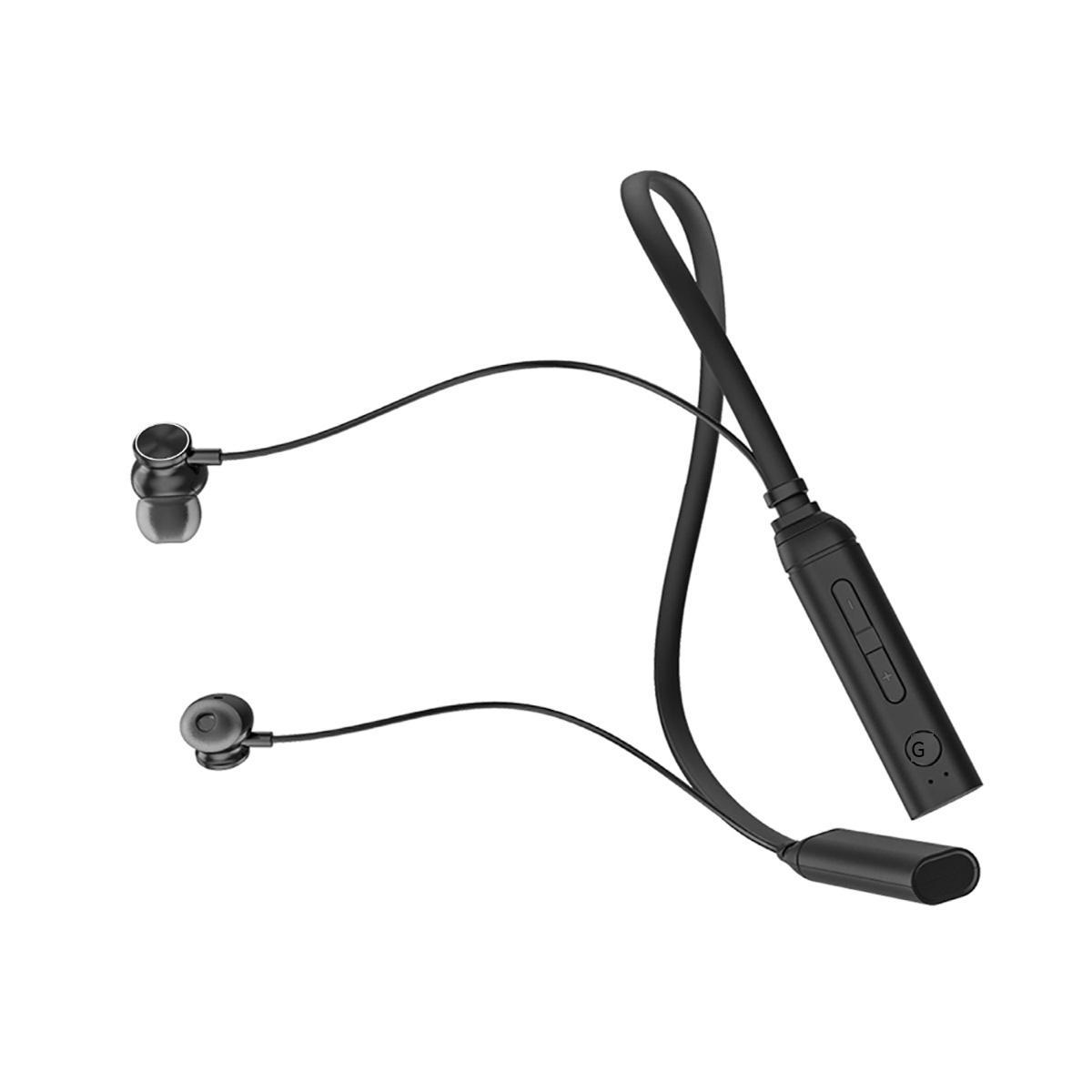 Tai nghe đeo cổ thương mại điện tử phong cách mới nhất Bluetooth 5.0 loa siêu trầm hút từ tính gắn trên cổ thể thao không dây