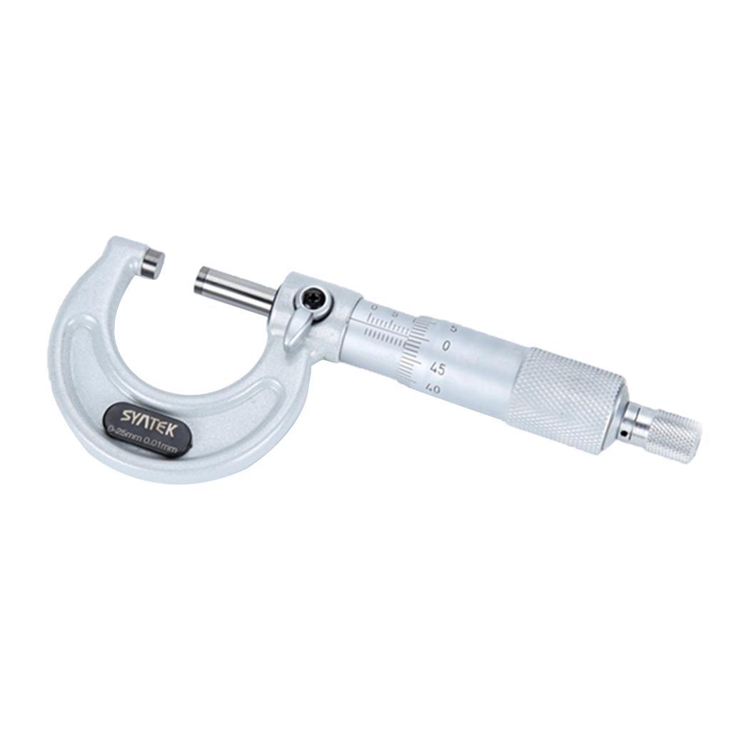 Precision Outside Micrometer OD Outside Diameter Gauge Measuring Tool 0-100mm/0-1 inch, 1-2 inch, 2-3 inch, 3-4 inch, 0.01mm