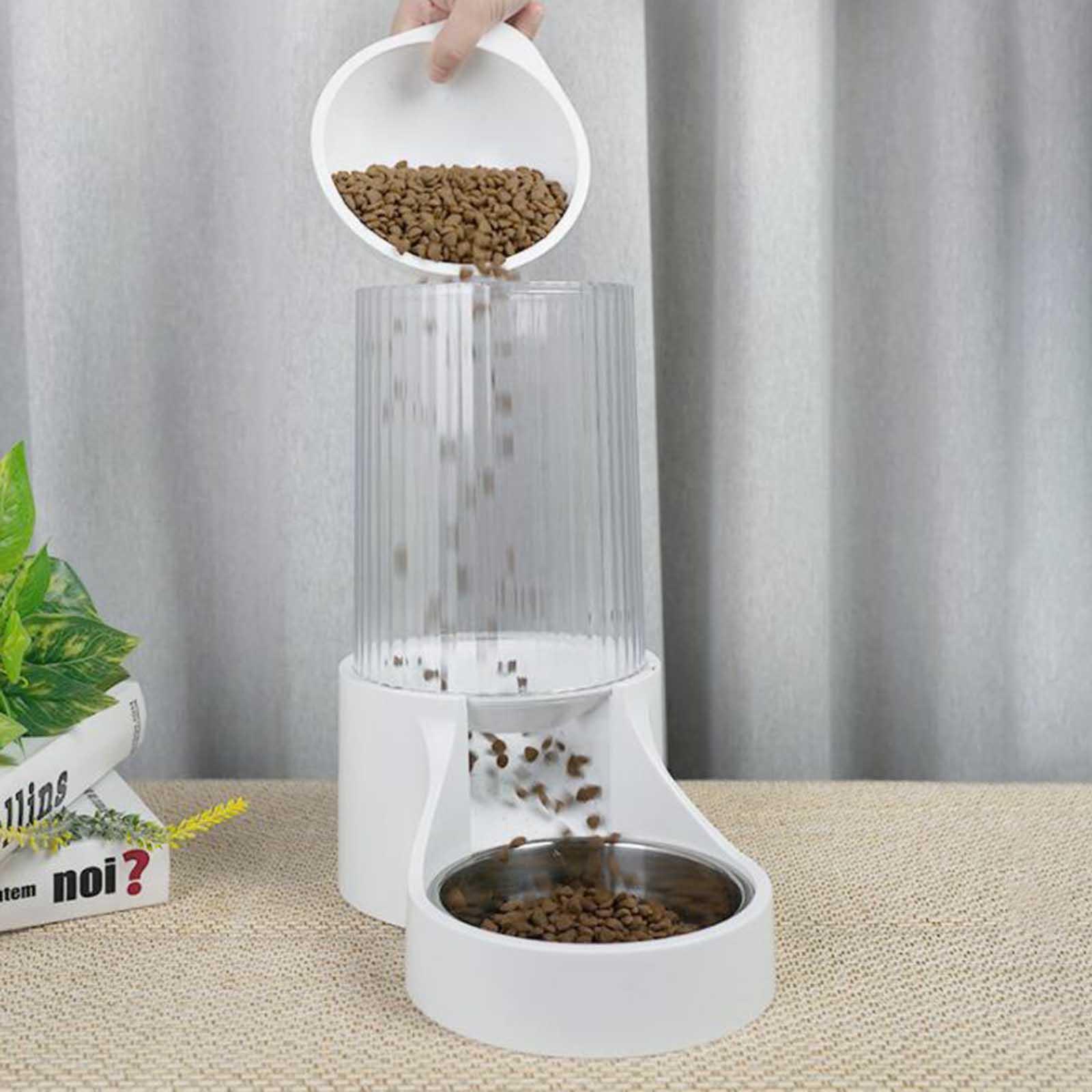 Automatic Feeder Small/Medium/Large Pets Automatic Food Feeder Waterer 2.7L, Travel Supply Feeder and Water Dispenser for Dog Cat Pet Small Animals