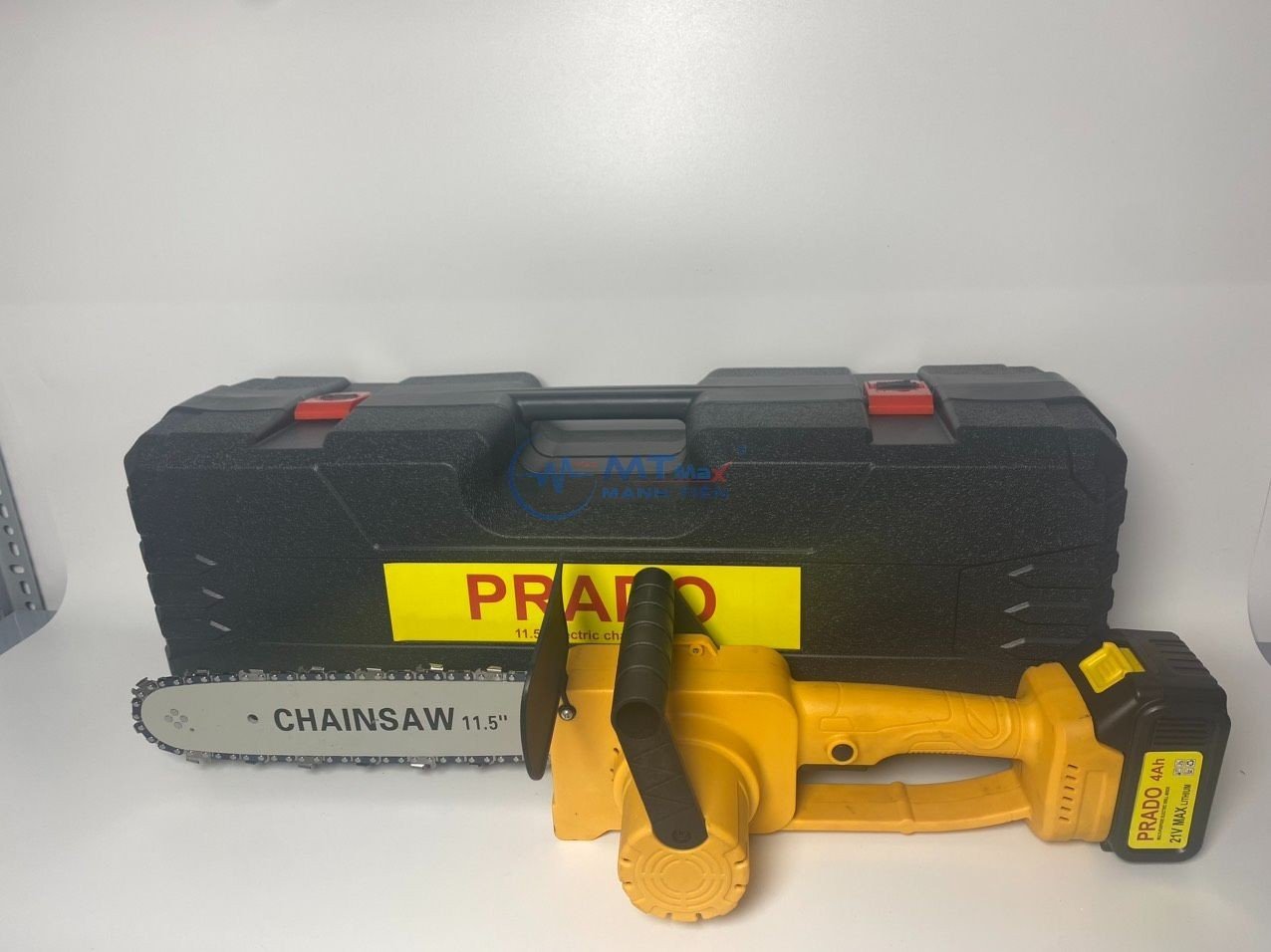 Máy Cưa Xích PRADO – Lam Xích 30cm, Tặng 2 Pin 21V, Thiết Kế Nhỏ Gọn, Tiện Lợi Đi Rừng, Làm vườn , Làm Gỗ Mỹ Nghệ