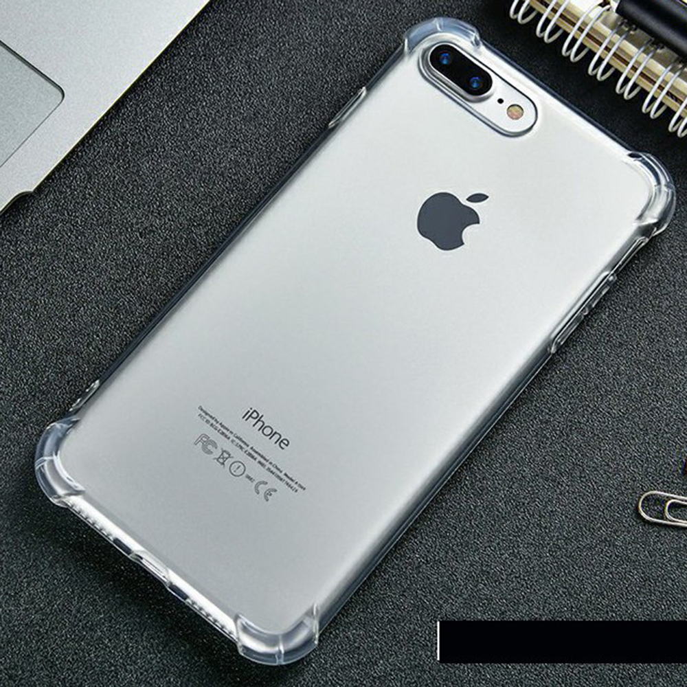 Ốp Lưng Điện Thoại Trong Suốt Có Viền Chống Sốc, Bảo Vệ Mặt Lưng, Màn Hình, Camera Cho iPhone 6 7 8 PLUS X XS XR 11 PRO MAX - DT042