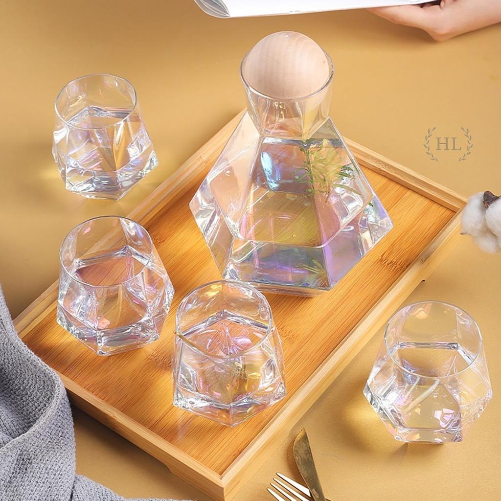 Cốc Thủy Tinh thủy tinh kim cương lục giác Diamond chịu nhiệt