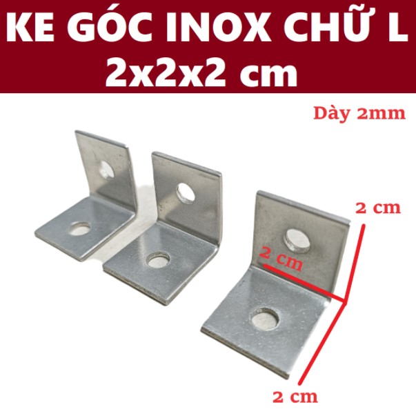 Ke góc Inox chữ L bản rộng 1.5 cm ( Đủ cỡ