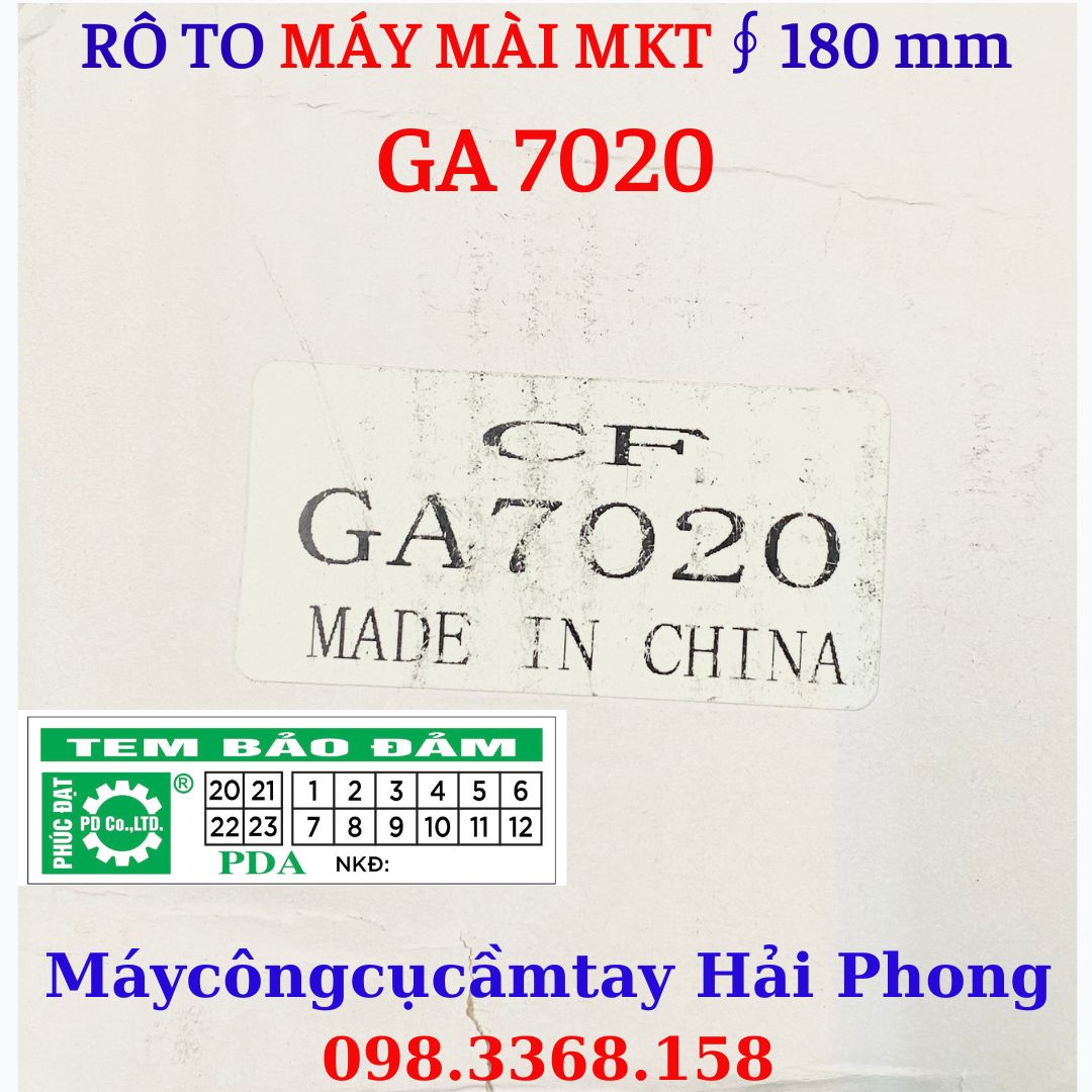 Rô to máy mài góc Mod.'GA-7020'  Hiệu CF ( 220v - 2200W - 50/60Hz)