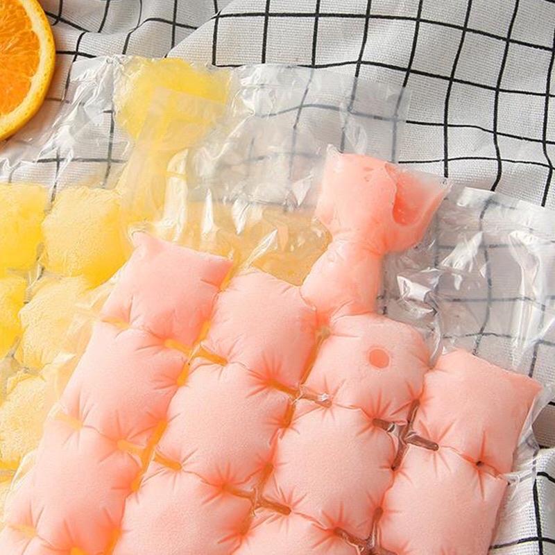 ComBo 10 Túi Làm Đá - Bao Làm Đá Viên Nước Trái Cây, Kem , Sửa Chua An Toàn Vệ Sinh