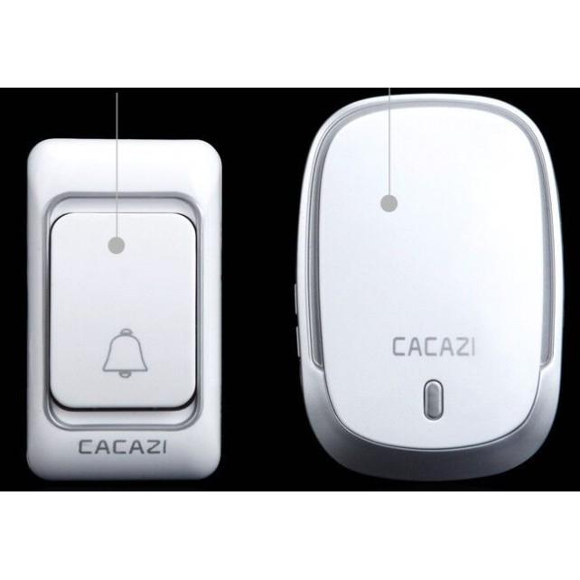 Chuông Cửa Không Dây CACAZI Cao Cấp - 36 Kiểu Nhạc - 3 Mức Âm Lượng - Bắt Tín Hiệu Xa 300 Mét