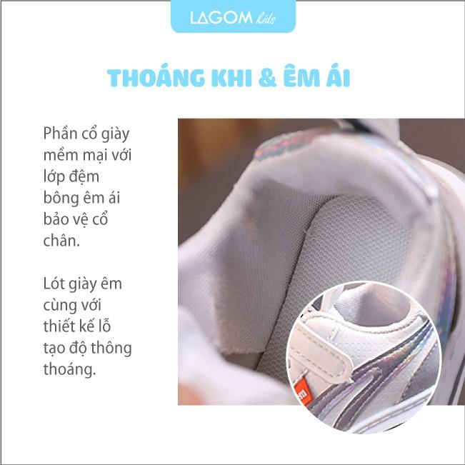 Giày Trẻ Em Bé Trai &amp; Bé Gái - Dáng Thể Thao Quai Dán Có Đèn Nháy| 1-3-5 Tuổi GS168