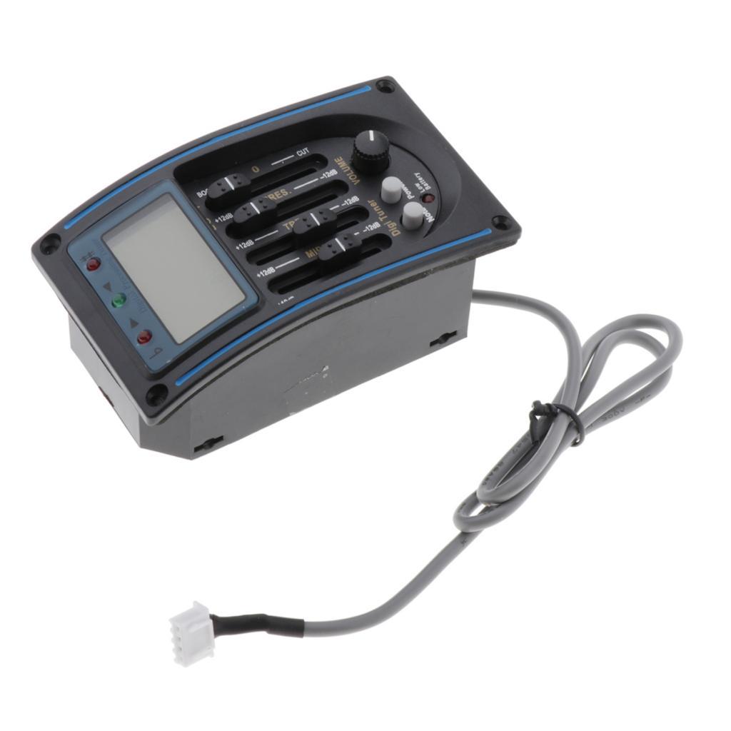 Acoustic Guitar Pickup Pre-Amp Equalizer EQ Pickup Tuner