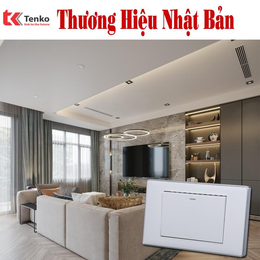 Công Tắc 2 Nút Bấm Thông Dụng Âm Tường Loại 1 Chiều 2 Chiều Màu Trắng Thương Hiệu Nhật Bản TENKO TK-C27-T02