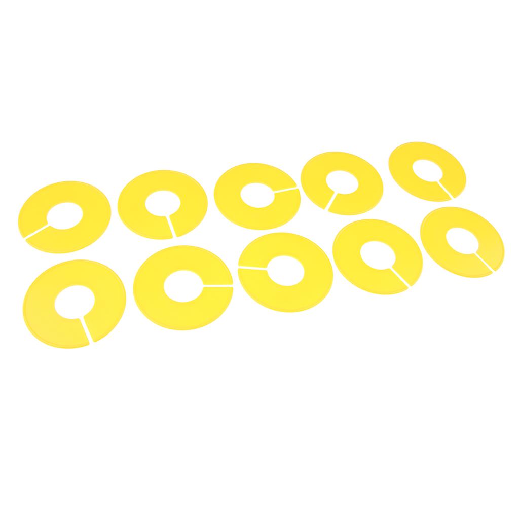 10Pack Quần áo Giá đỡ Kích Thước Bộ Chia Tủ Quần áo Vòng Treo Quần áo Bộ Chia