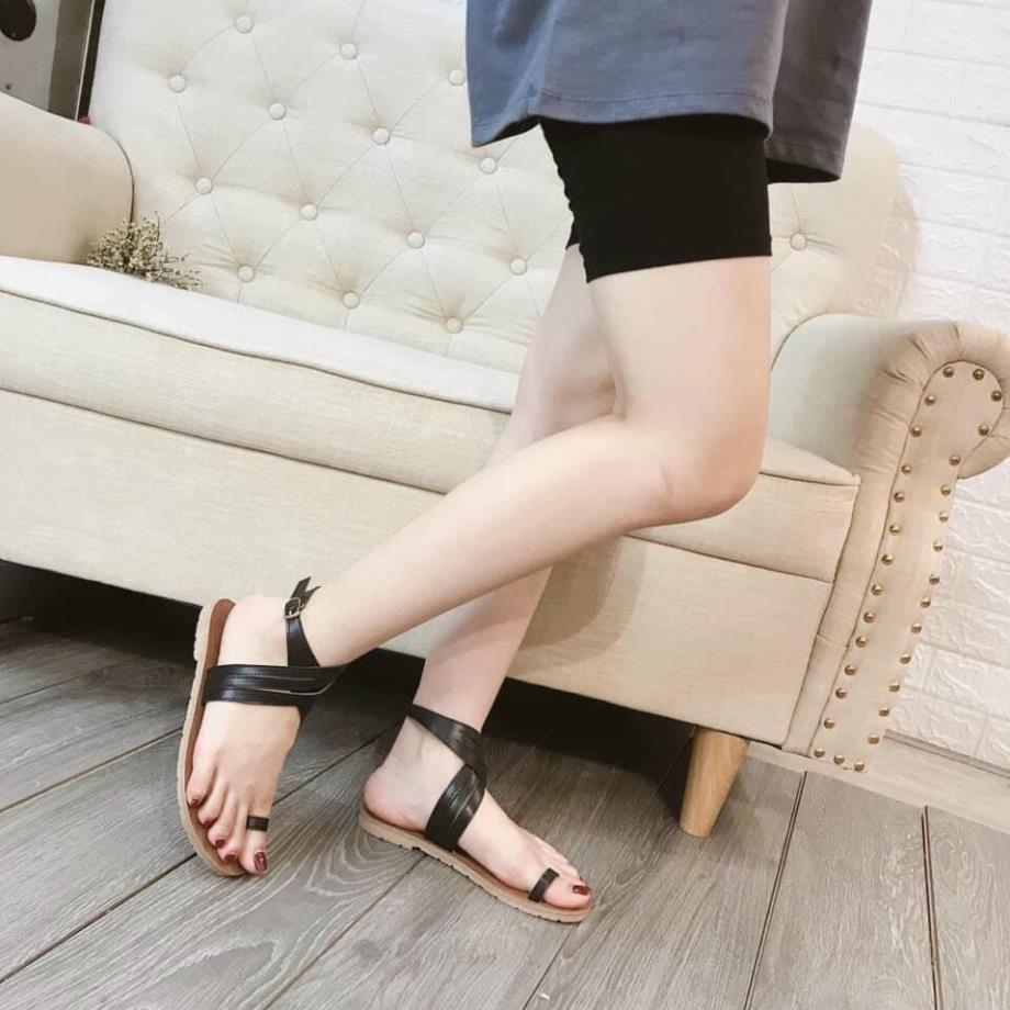 GIÀY SANDAL NỮ XỎ NGÓN SIÊU XINH (form rộng 1 size)