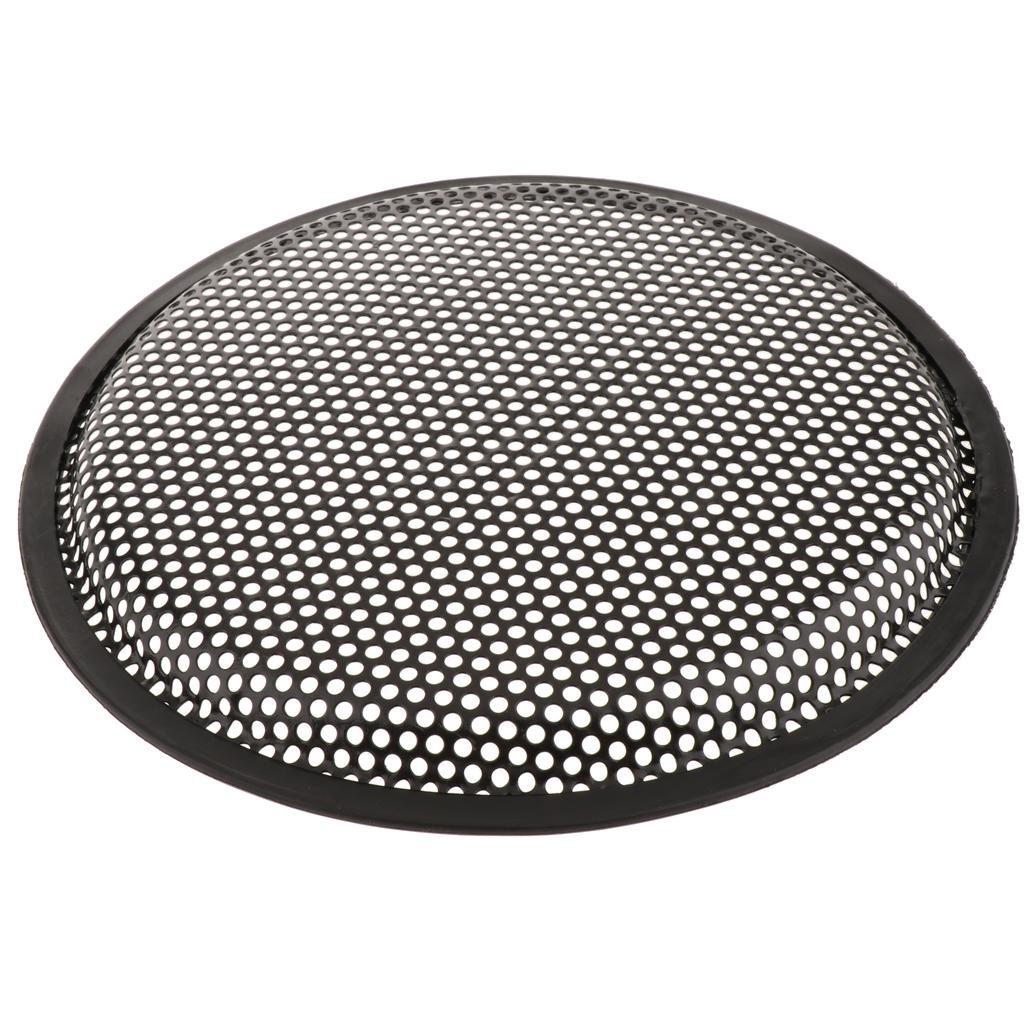 2Piece Speaker Grills Cover Case with Screws Audio Accessoric Black 10inch