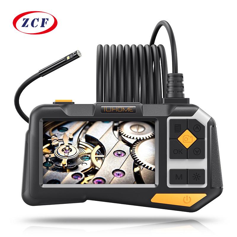 Màn Hình IPS 4.5” Máy Nội Soi Công Nghiệp 8MM/5.5MM/3.9MM Camera Ống Kính Kép Đơn Kiểm Tra Ô Tô Borescope HD1080P 9 Đèn LED Chống Thấm Nước