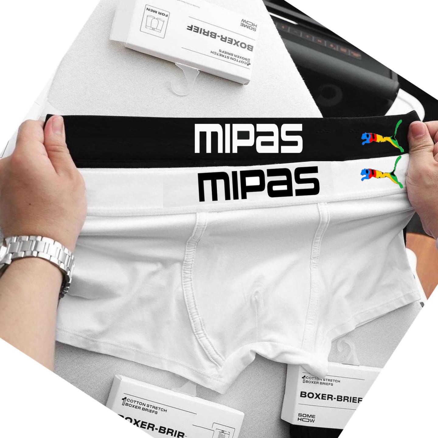 Quần Lót Nam Boxer Thun Lạnh Mipass - Thun lụa co giãn, dai, thoáng mát, thấm hút mồ hôi tốt S119