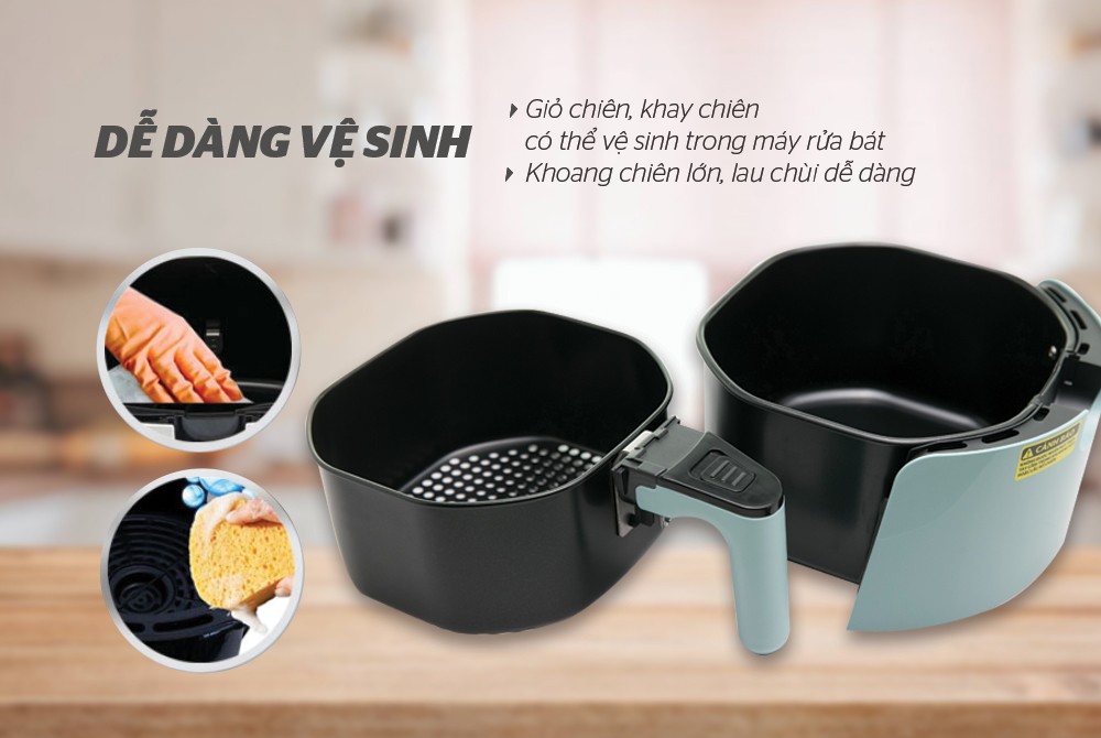 Nồi Chiên Không Dầu SUNHOUSE MAMA SHD4085G 3.5Lv- Hãng chính hãng