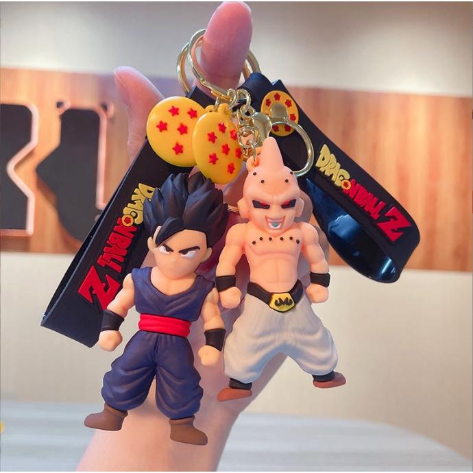 Móc khóa Dragon ball Gohan, Ma bư, Jiren, Piccolo, Thần rùa PVC loại tốt đẹp