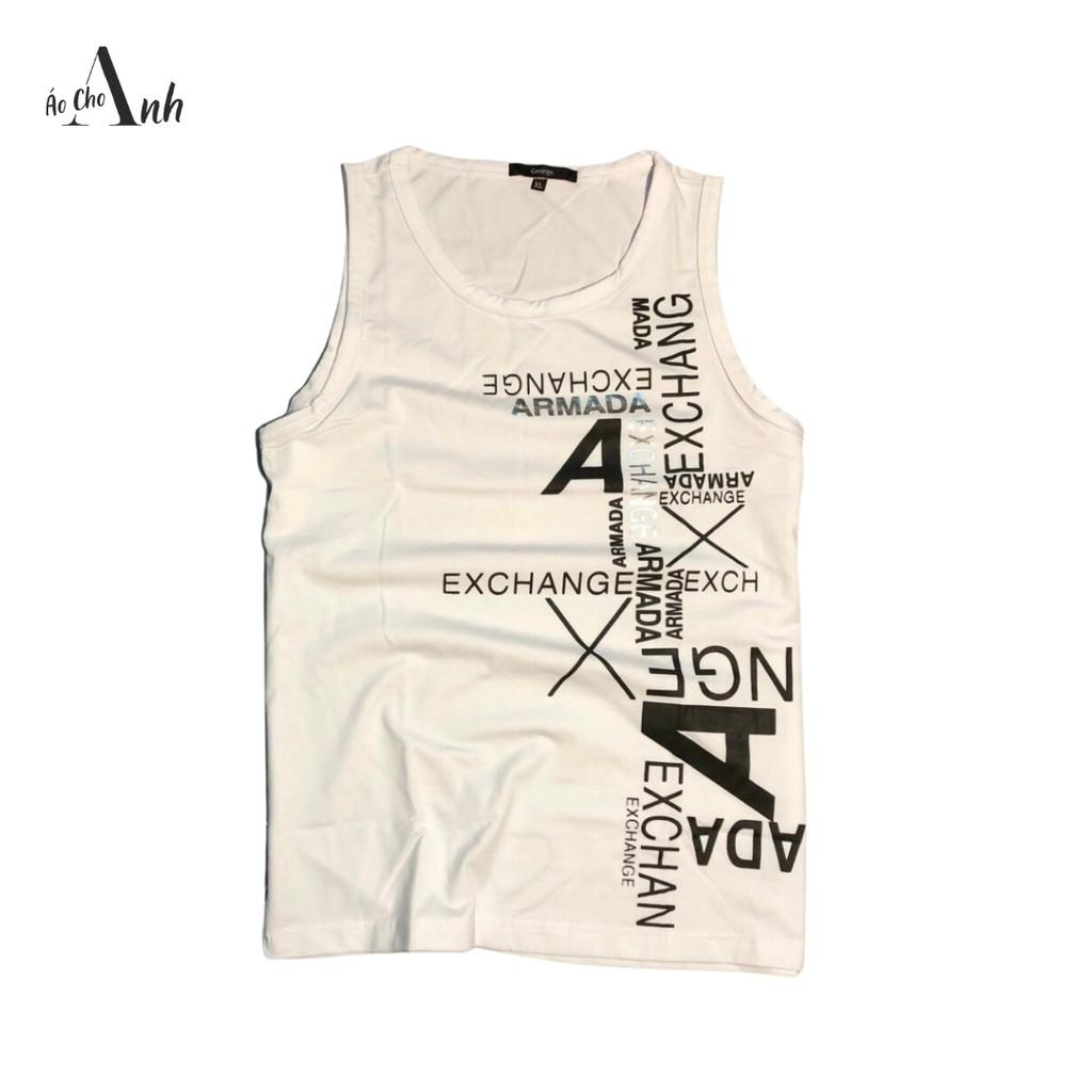 Áo ba lỗ nam mẫu chữ A áo nam tanktop chất thun cotton thoáng mát co giãn thoải mái thấm hút nhanh - A108