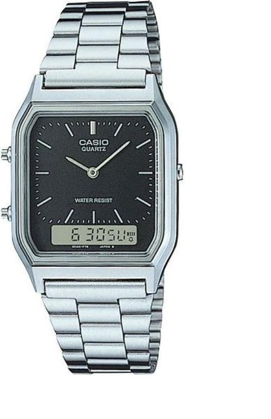 Đồng Hồ Nam Dây Thép Casio AQ-230A-1DMQ - Trắng