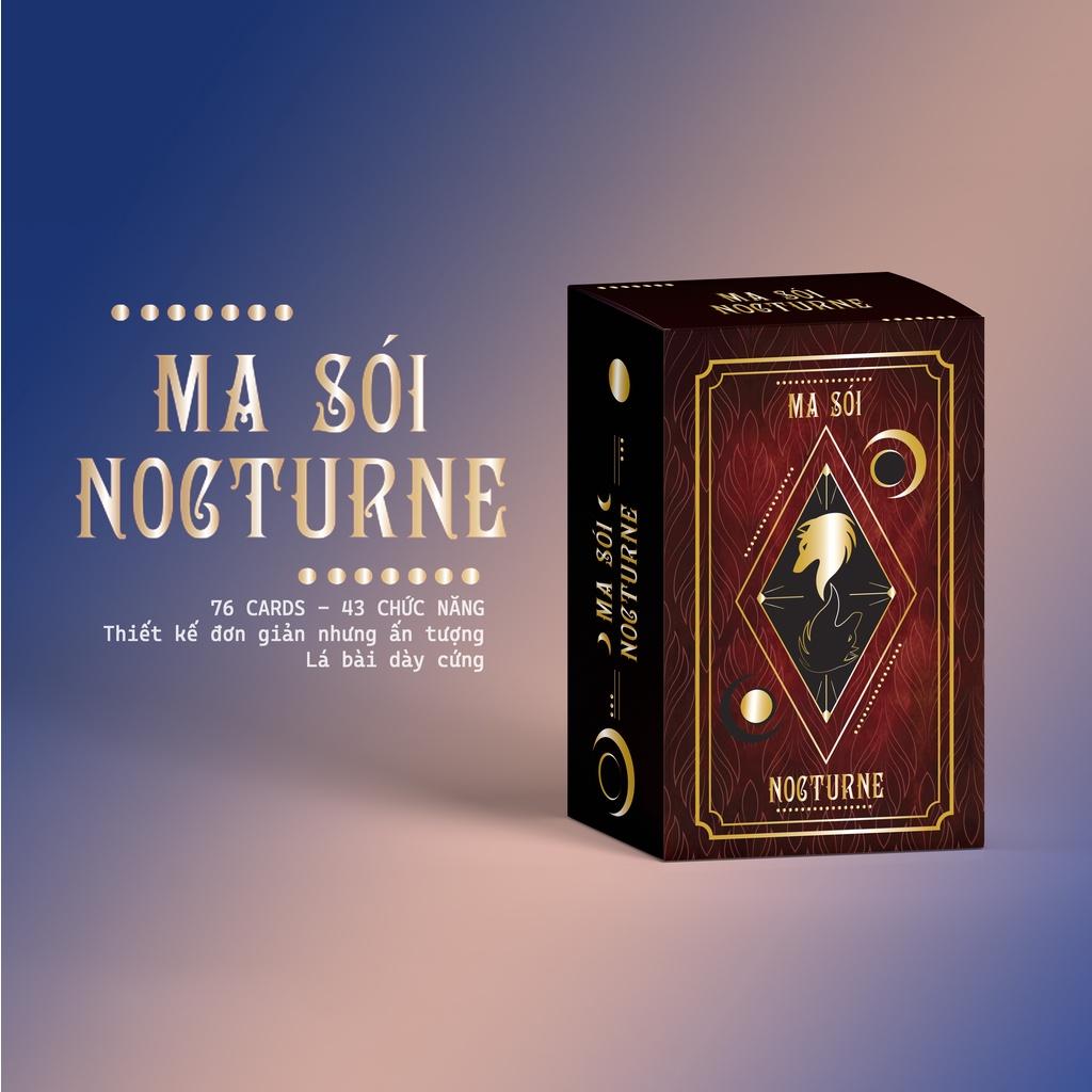 Bộ bài ma sói Nocturne 76 lá - Dạ khúc ma sói- nhiều lá bài mới lạ - chất liệu cứng dày