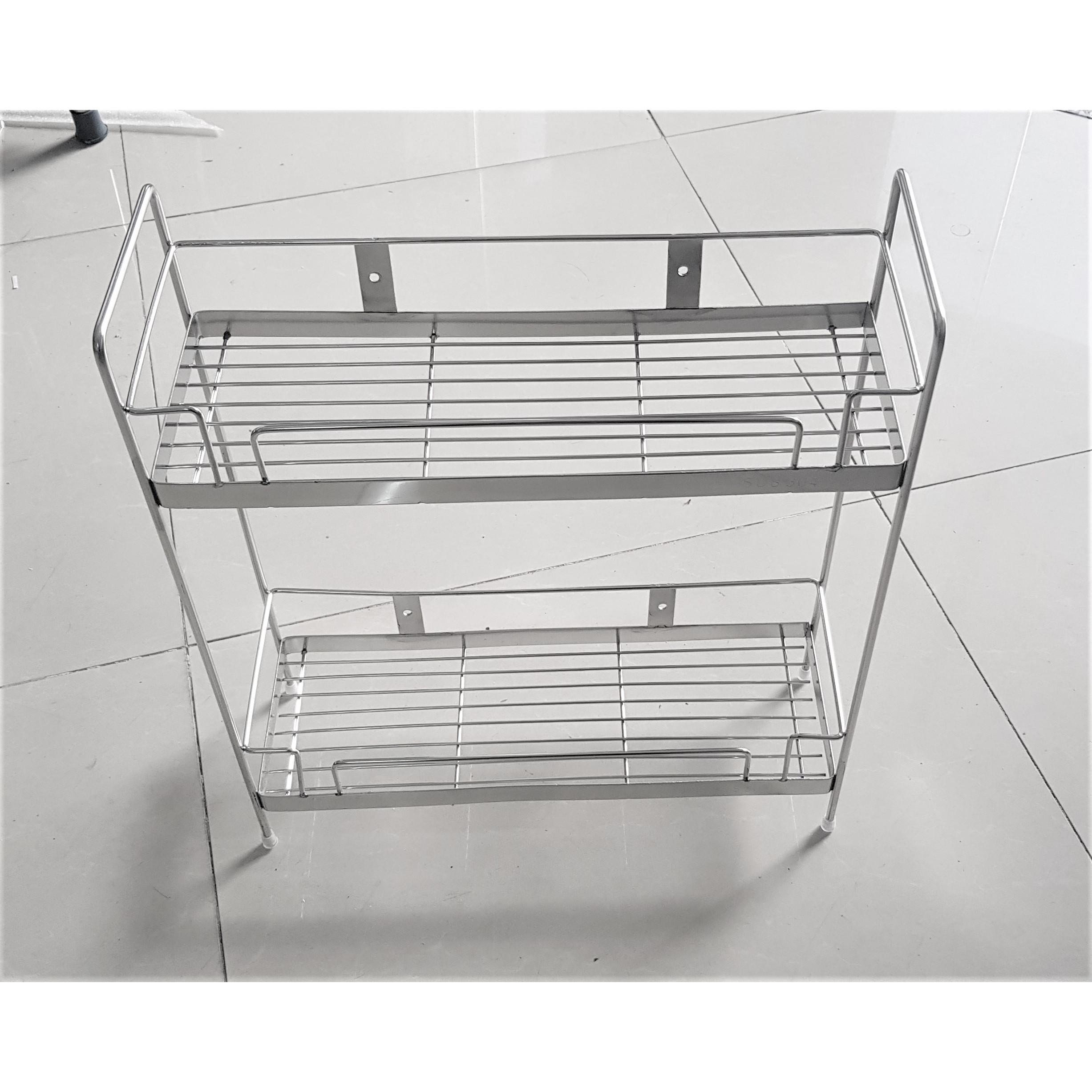 Kệ gia vị 2 tầng chân đứng - INOX 304 - 12x40cm, 12x50cm, 12x60cm