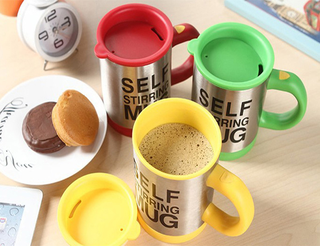 Cốc Tự Khuấy Mug Không Cần Dùng Thìa (tặng kèm 1 sản phẩm ngẫu nhiên)