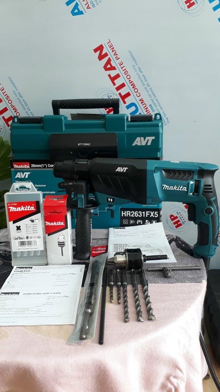 MÁY KHOAN ĐỘNG LỰC 800 W MAKITA HR2631FX5 - HÀNG CHÍNH HÃNG