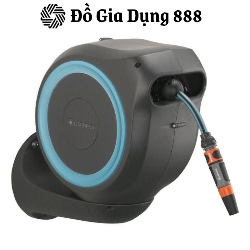 Bộ Vòi Tưới Cây Dây Cuốn Tự Động Gardena,  Dài 20m, Có Gá Treo Tường, Có Thể Nối Dài Dây, Nhập Đức