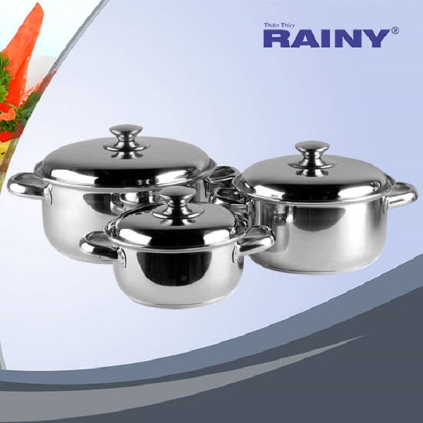 Bộ Dụng Cụ Nhà Bếp Inox Rainy 60 Món - Hàng Chính Hãng