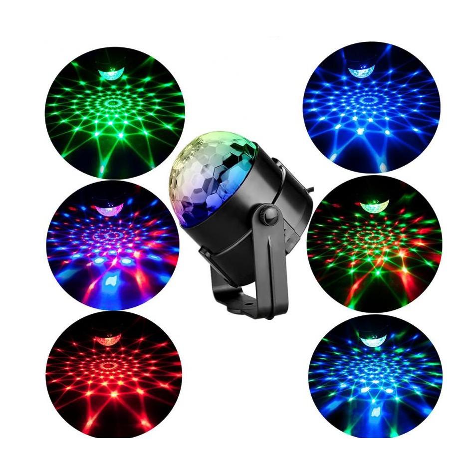 Đèn Led Xoay 7 Màu Vũ Trường Nháy Chớp Theo Nhạc Sân Khấu Cảm ứng Nhạc Có điều Khiển,party Vui Cùng Người Thân