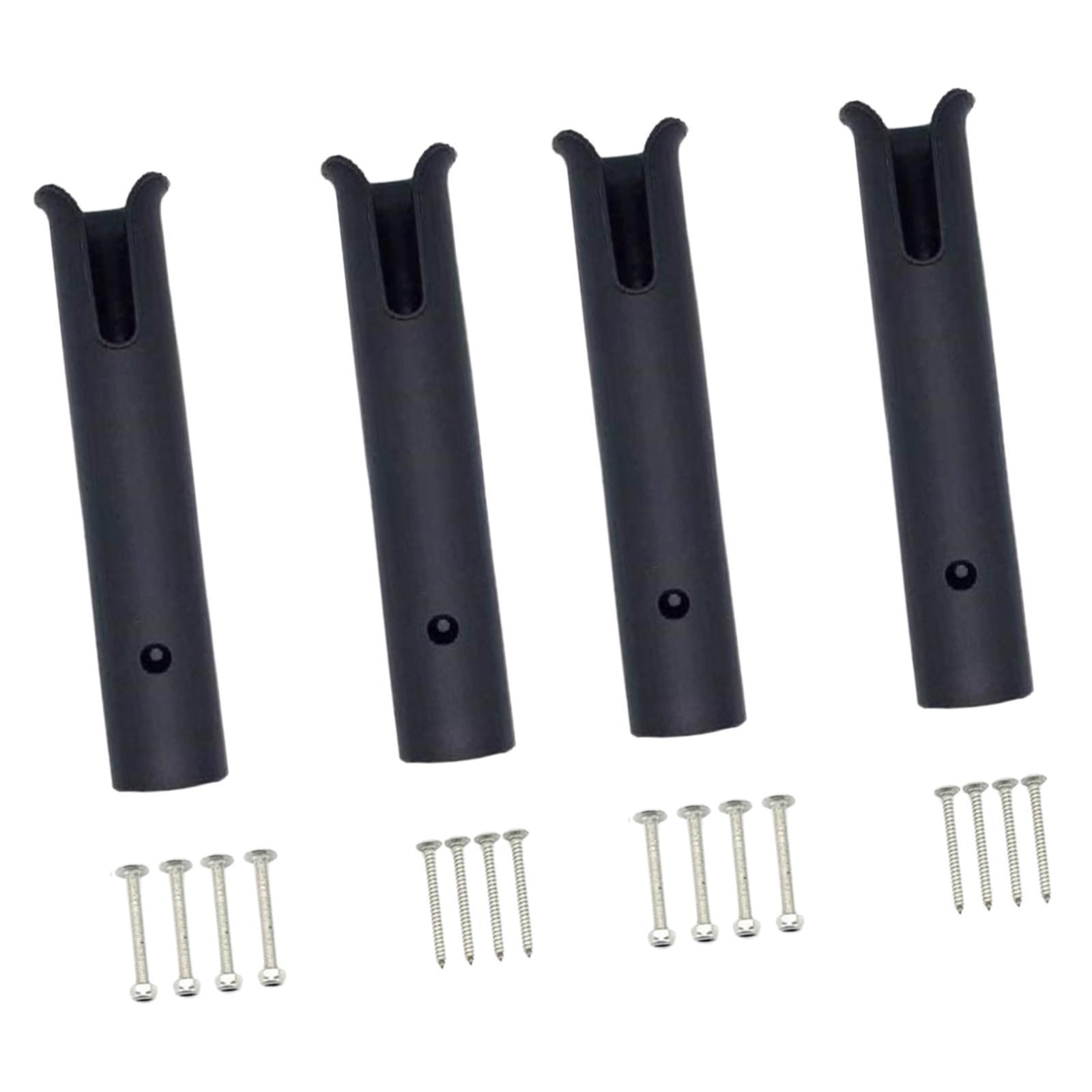 4x Fishing Rod Rack Storage Rack Space Saving Practical Bracket Fishing Rod Display Stand for Garage Storage Cabin Trailer Kayak Accessories