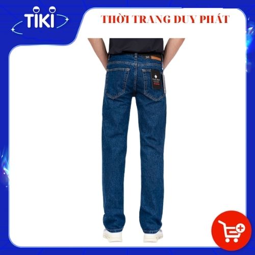 Quần jeans nam ống suông - xanh sáng chất đẹp mềm mịn 8522