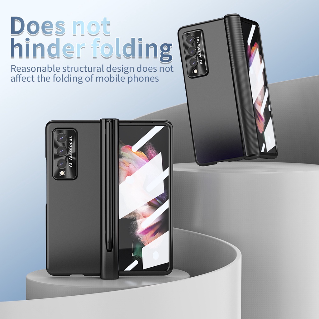 Ốp lưng cho samsung Z Fold 4 - Z Fold 3 có bảo vệ bản lề