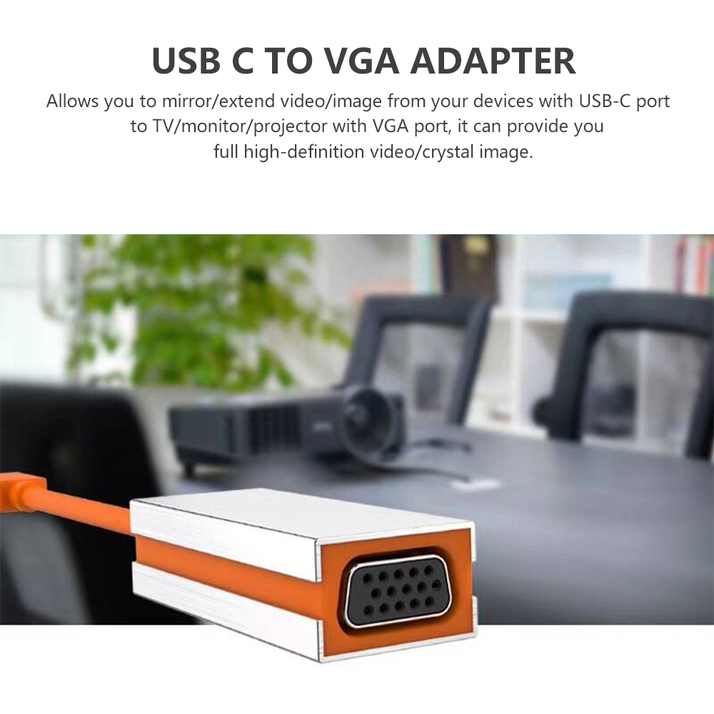 Bộ Chuyển Đổi USB-C USB 3.1 Sang VGA Cho Các Thiết Bị Có Đầu Cắm Cổng Loại C