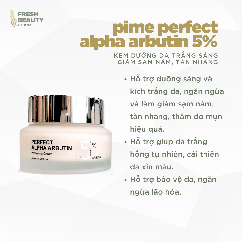 Kem dưỡng da JJ Pure Alpha Arbutin 5% chính hãng Hàn Quốc, lọ 50g
